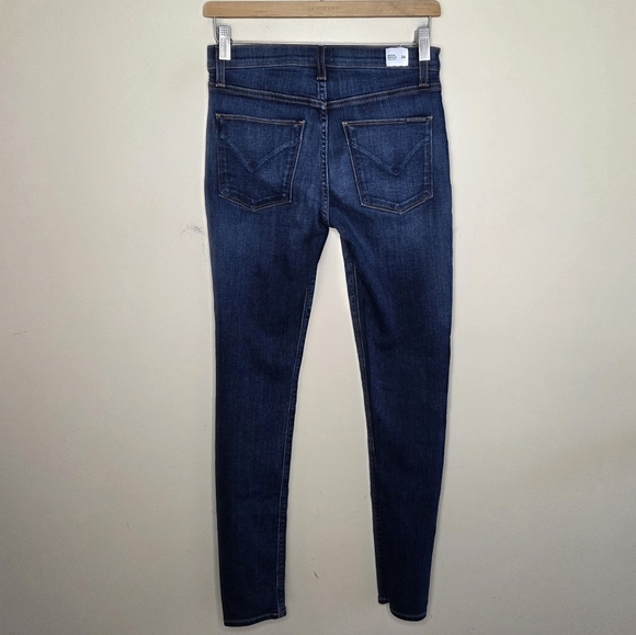Hudson Jeans | Natalie Mid-Rise Super Skinny Dark Wash Jeans Size 26 - Picture 5 of 6